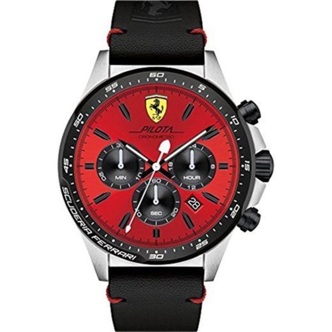 Social Reloj Scuderia Ferrari para Hombre 0830387, Negro