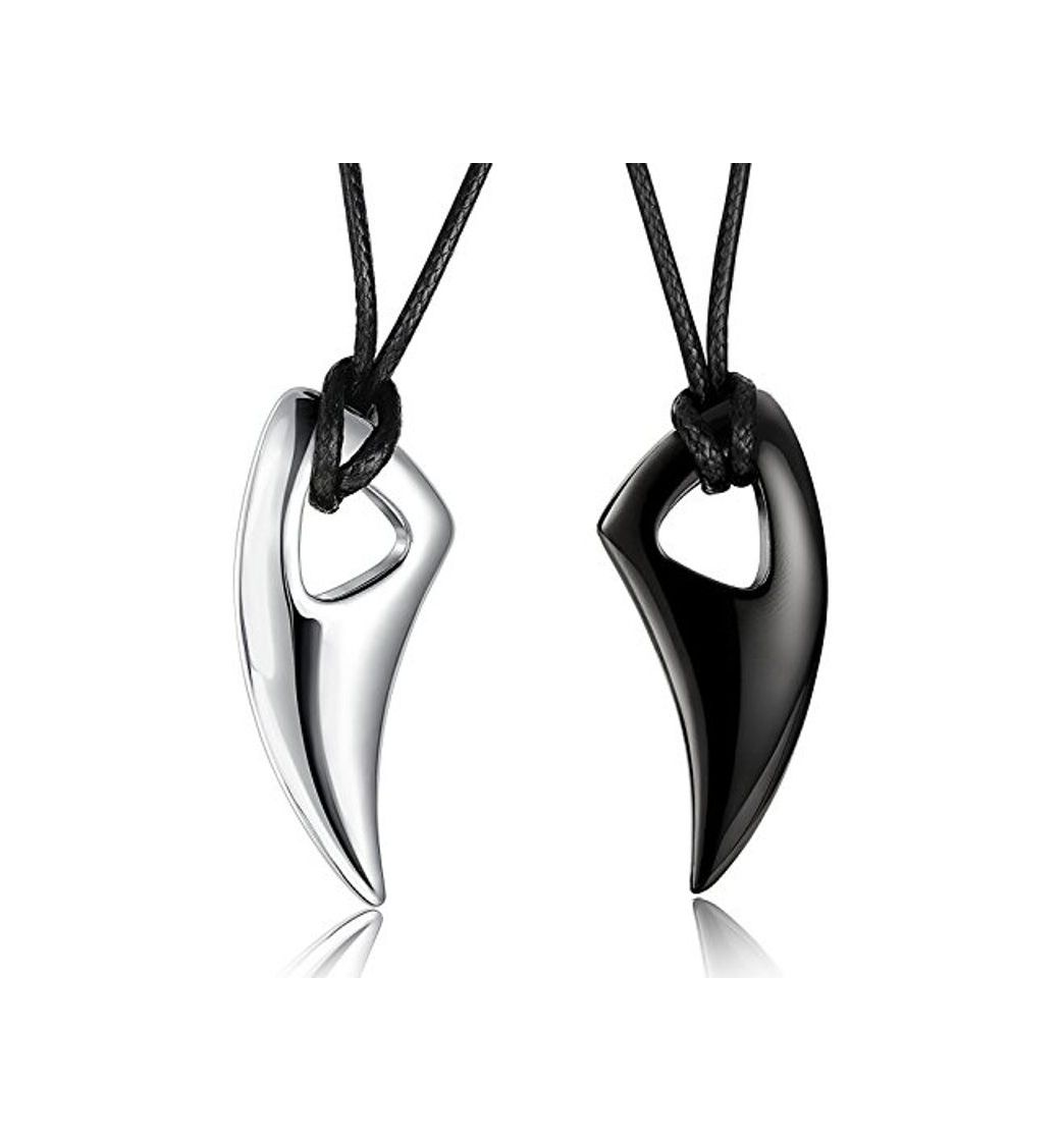 Social Besteel Joyeria 2 Piezas Acero Inoxidable Collares Hombre Colgante De Los Dientes