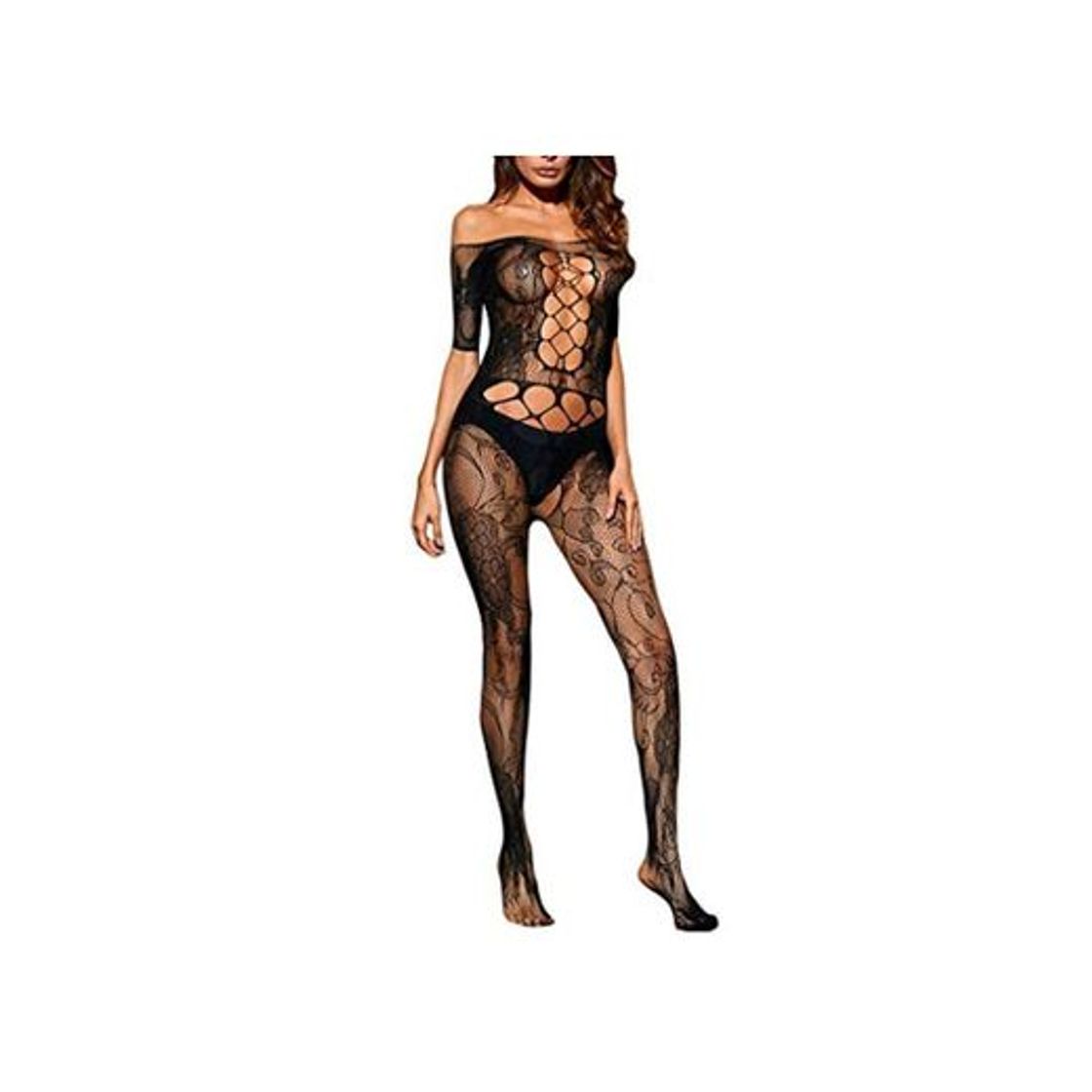VicSec Liguero Bodies Autoadhesivas Ultra Fina Encaje Calcetines Fishnet Mallas Liga Suspender