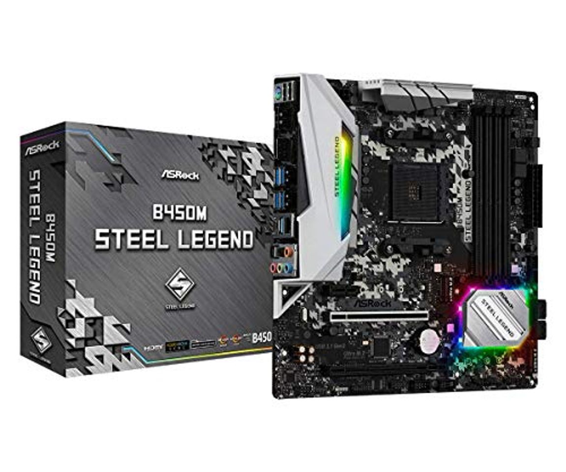 Social Asrock B450M Steel Legend Zócalo AM4 AMD B450 Micro ATX - Placa