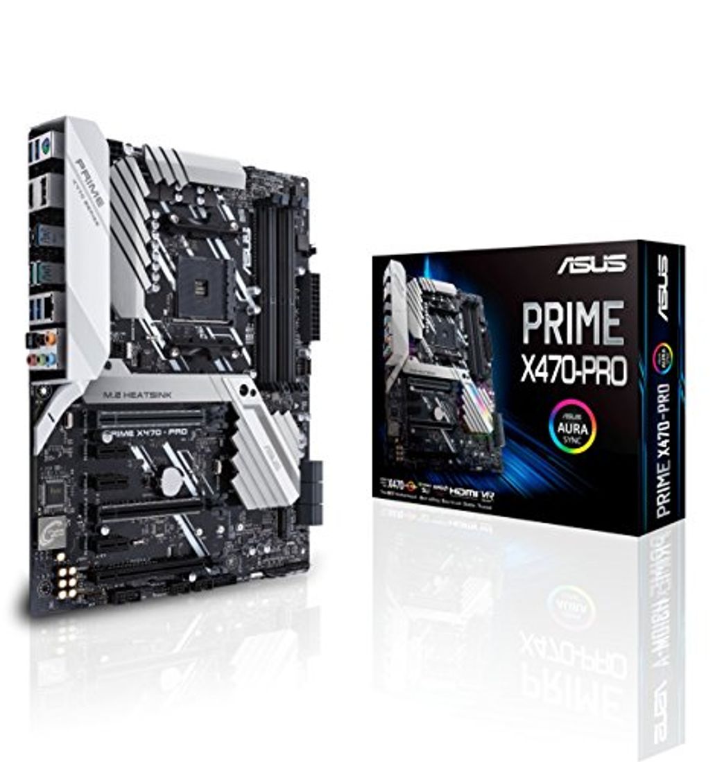 Electrónica Asus PRIME X470-PRO AMD AM4 X470 ATX - Placa con M.2 heatsink