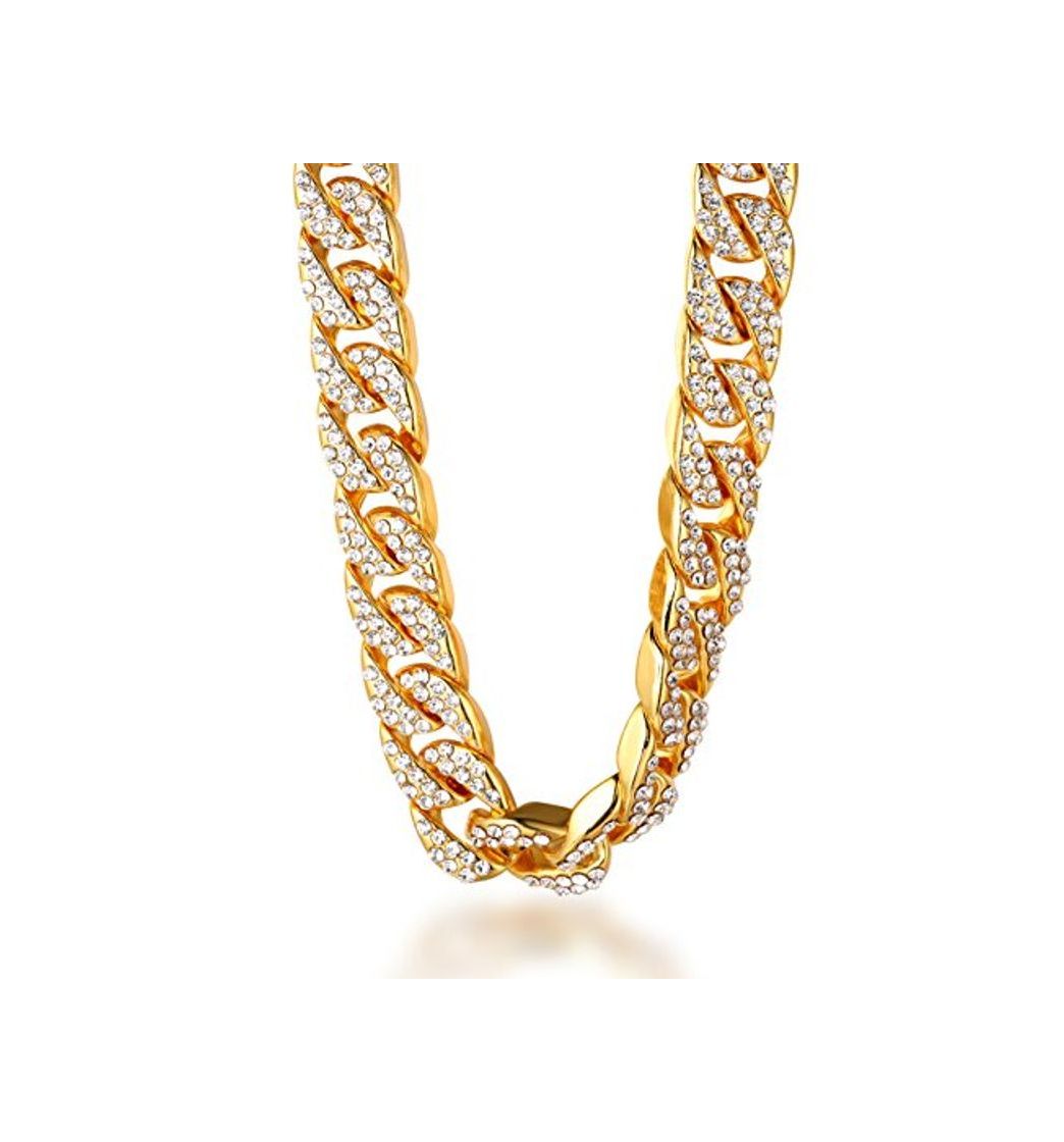 Social Halukakah ● Bling ● Hombres 18k Oro Verdadero Plateado Set de Diamantes