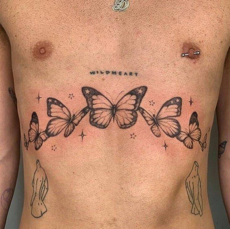 Fashion Tatuagem de borboletas 