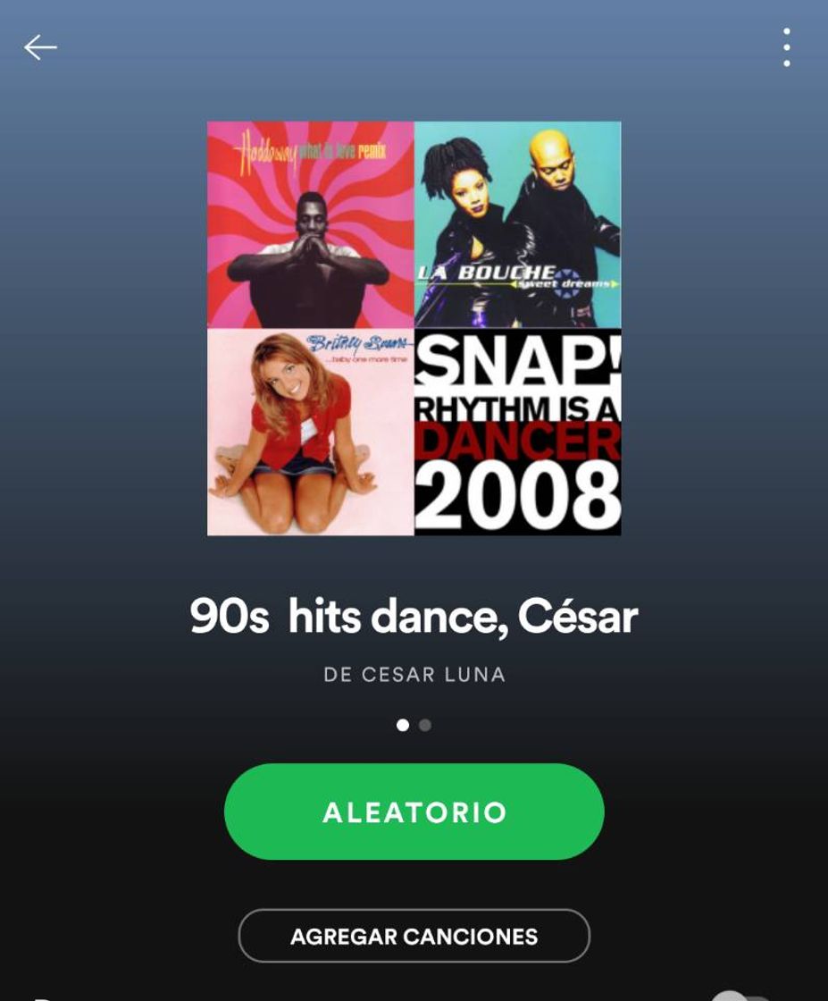 Canciones 90s hits dance