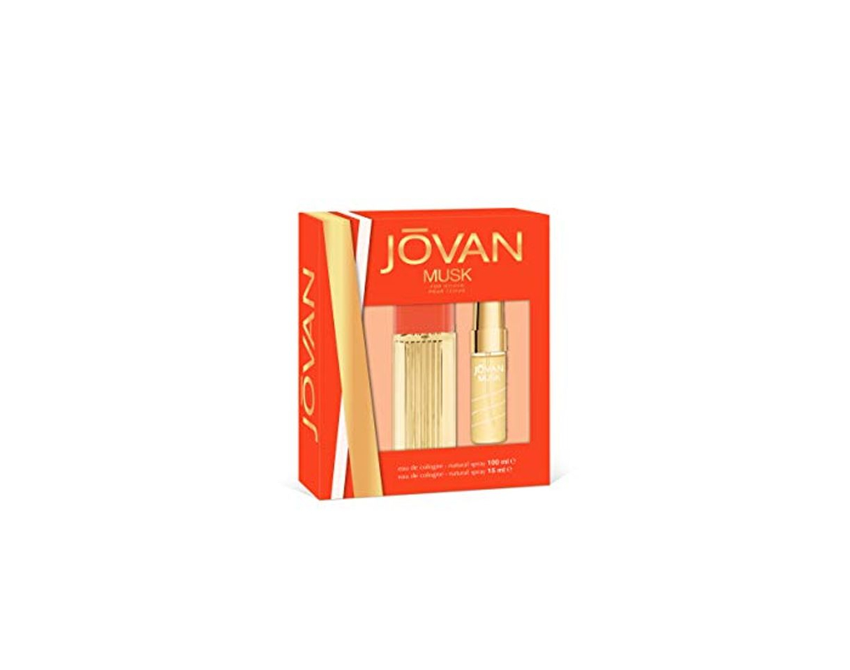 Belleza Jovan Musk Set Mujer Duplo Edc 100