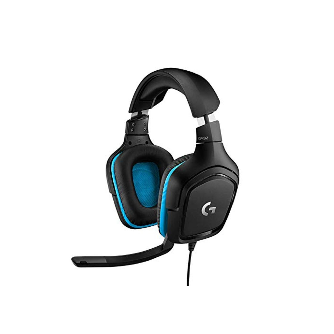 Logitech G432 7.1 Surround Sound Wired Gaming Headset - Leatherette - USB