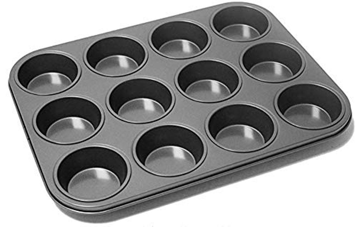 EUROXANTY® Moldes de Horno para 12 Magdalenas y Muffins
