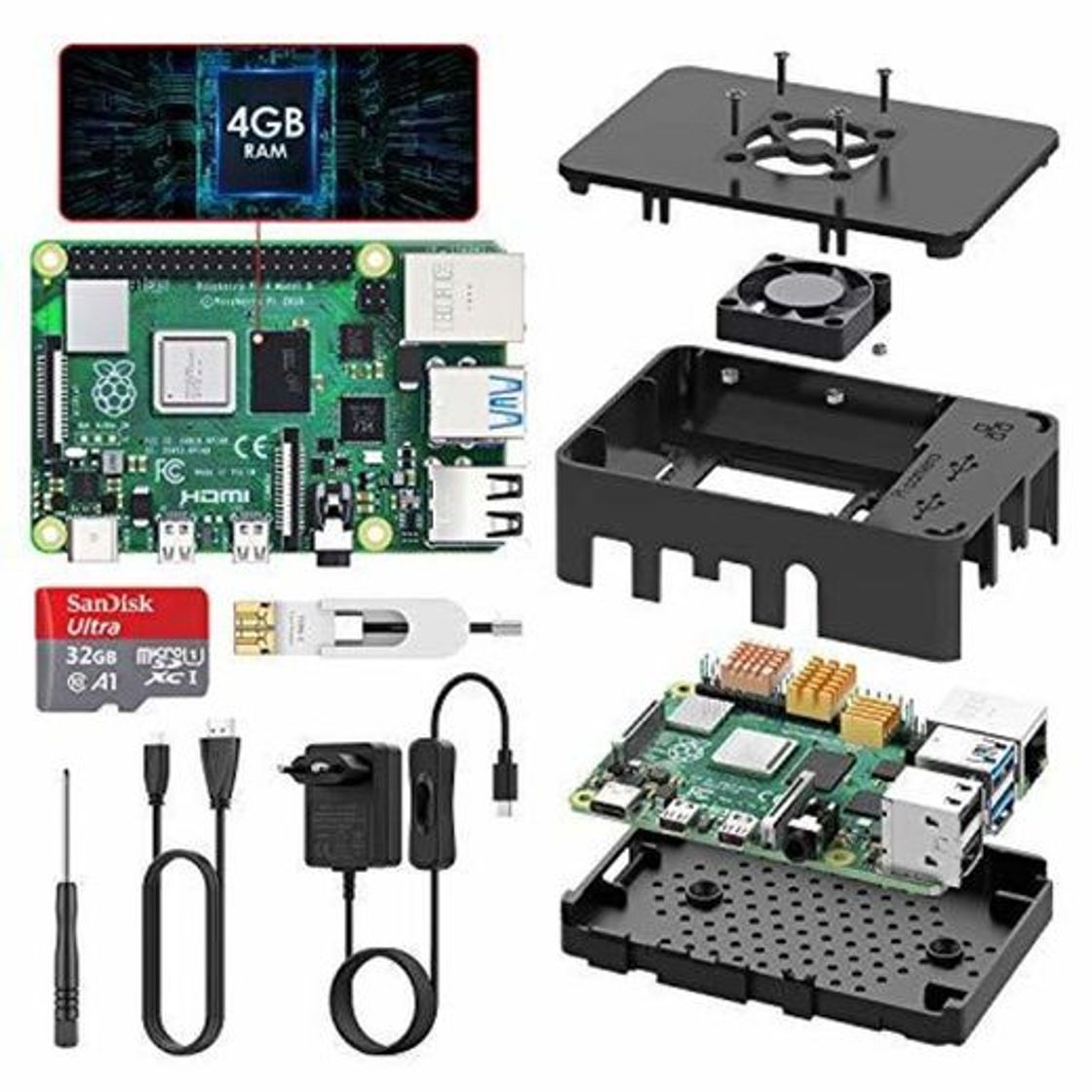 Products TICTID Raspberry Pi 4 Modelo B 4GB Kit