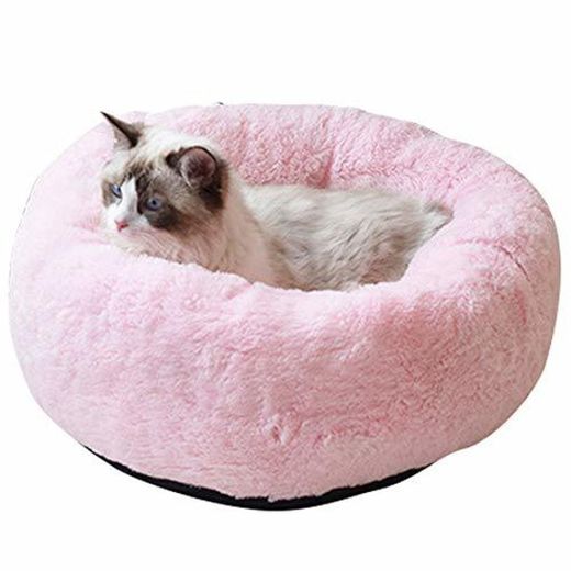 BVAGSS Cama para Mascotas Relajante Cama Redonda Nido Cálido para Gatos y