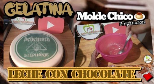 Gelatina de Leche con Chocolate Molde Chico - YouTube