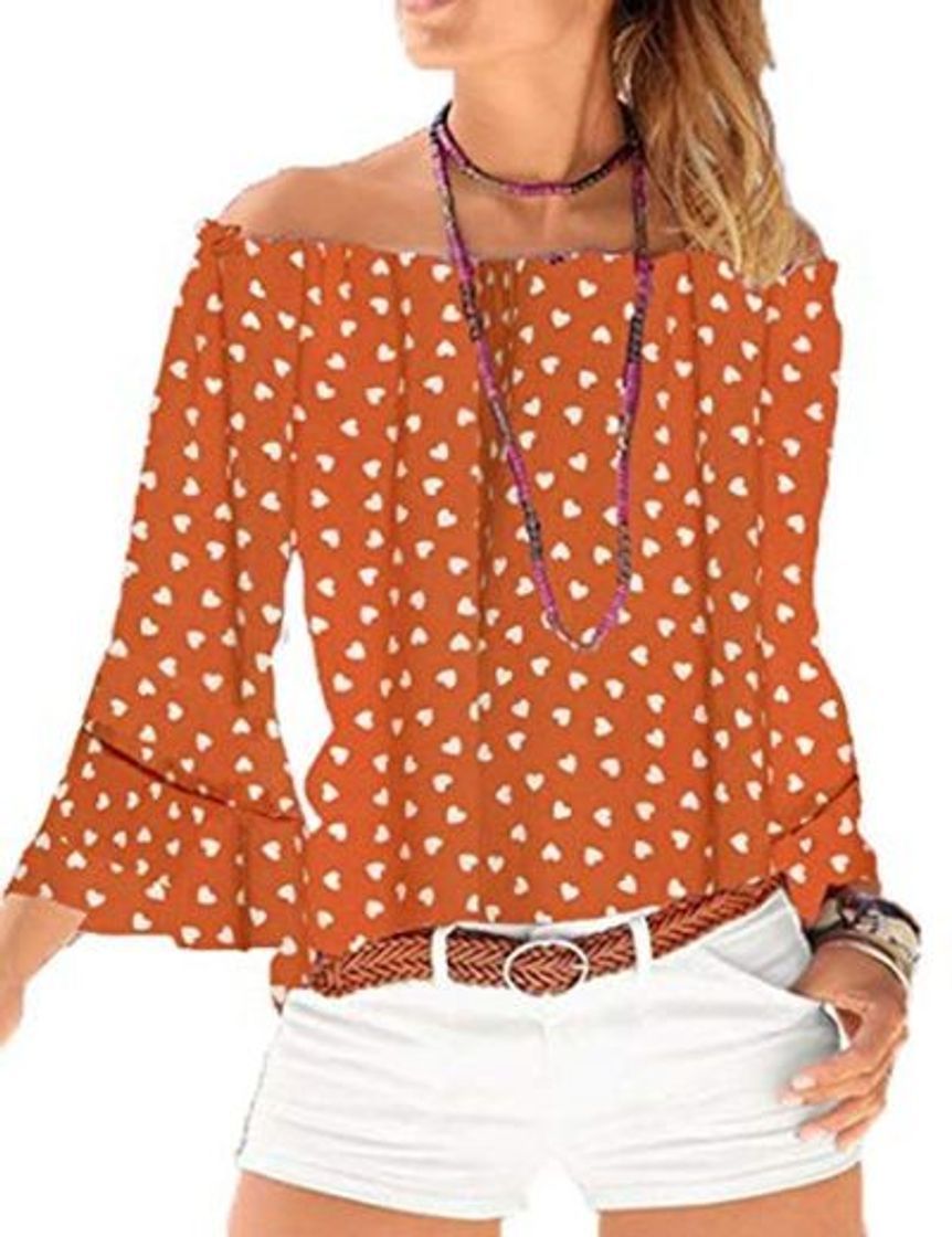 Social Yiarnme Mujer Verano Casual Blusa Camiseta 3/4 Manga Suelto T-Shirt Tops Sin