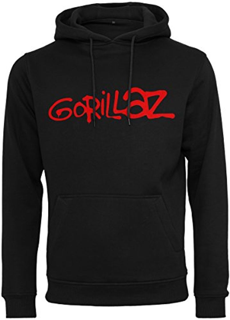 Moda MERCHCODE Gorillaz - Sudadera con Capucha para Hombre con Logotipo Impreso del