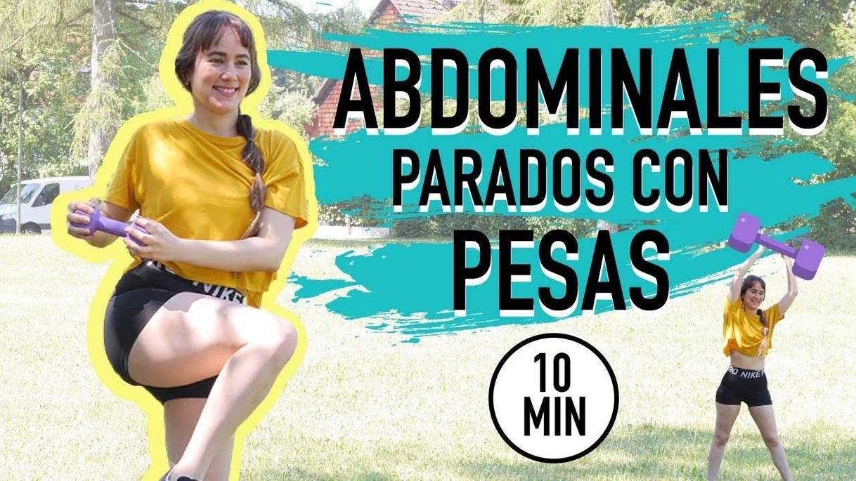 Social Abdominales parados con pesas