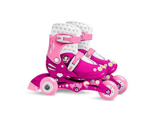 Stamp Sas-Princess Adjustable Two in One 3 Wheels Skate Size 27-30, Color