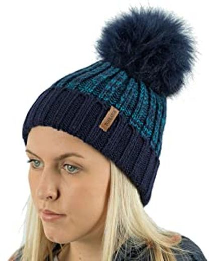 Urban Classics Leatherpatch Long Beanie Gorro de Punto, Amarillo