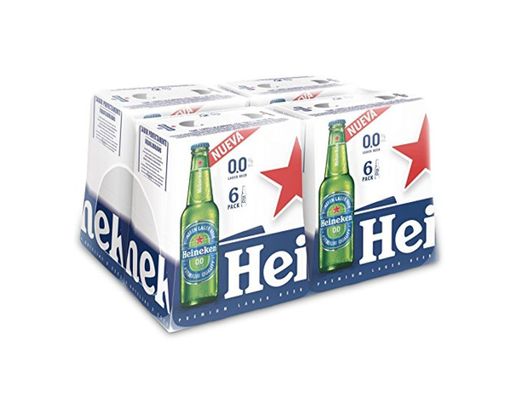 Heineken 00 Cerveza - 4 Packs de 6 Botellas x 250 ml