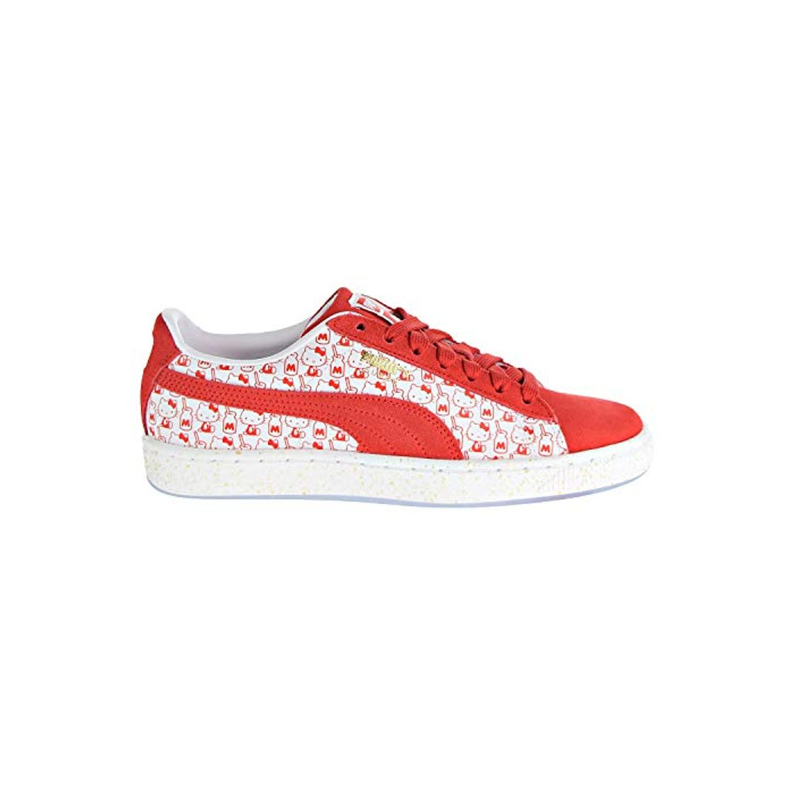 Fashion PUMA Suede Classic X Hello Kitty Womens Red Suede Sneakers Shoes