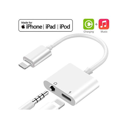 Adaptador de Auriculares para iPhone 11 Adaptador Conector de Auriculares 3.5 mm