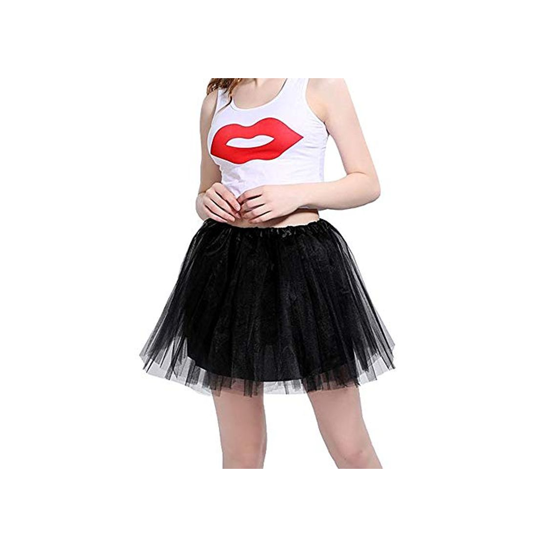 Social iMixCity Mujer Tutu Falda Tul Short Ballet 3 Capas Danza Ballet Tutu