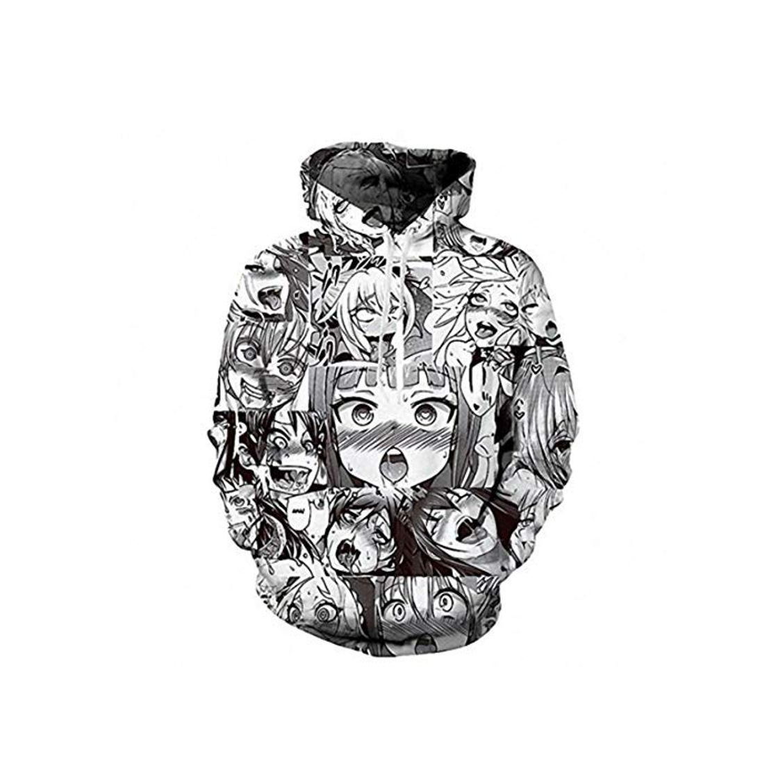 Product Sudadera con Capucha de Ahegao Sudaderas con Capucha de Manga Larga con