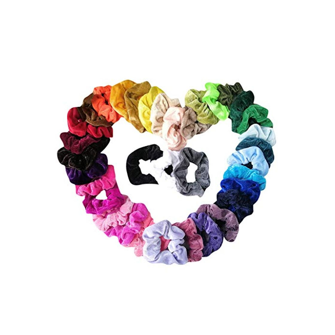 Moda Dorical 46 Colores Velvet Elástico Hair Scrunchies Lazos Elásticos Banda Pelo Stretchy