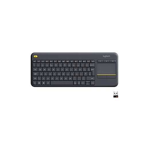 Logitech K400 Plus Teclado Inalámbrico con Touchpad para Televisores Conectados a PC