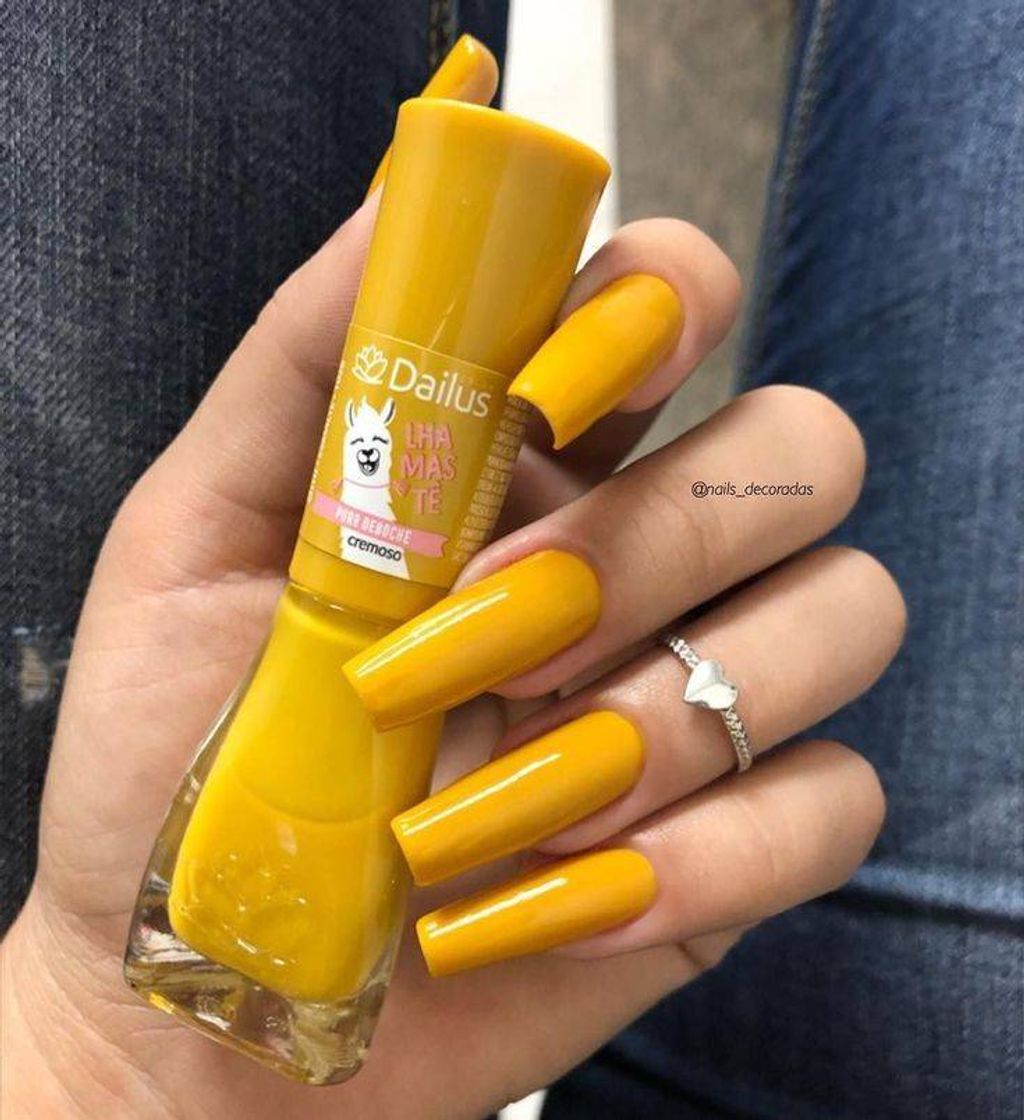 Fashion Unhas amarelas 💛