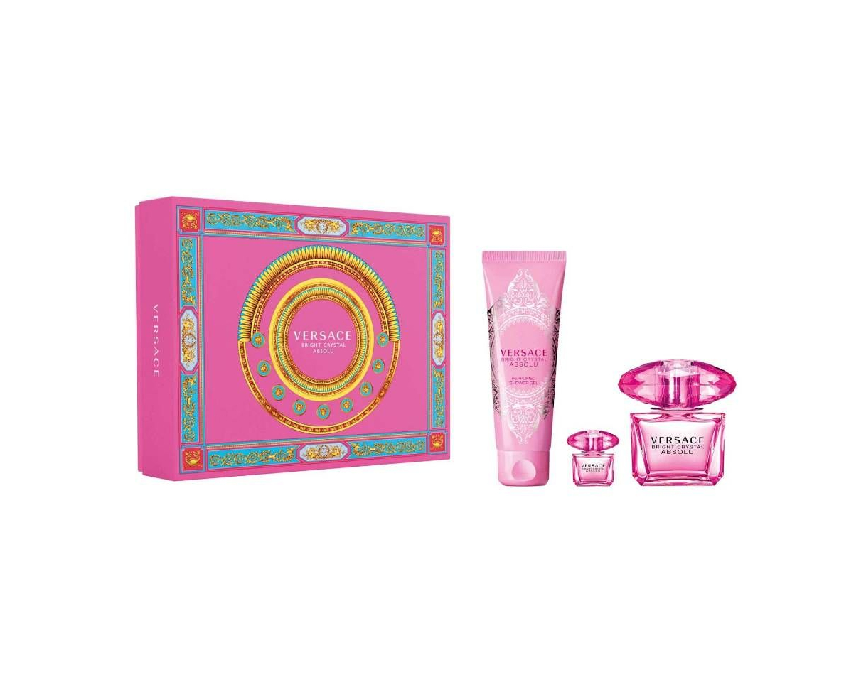 Social Set de fragancia para dama Versace Bright Crystal Absolu