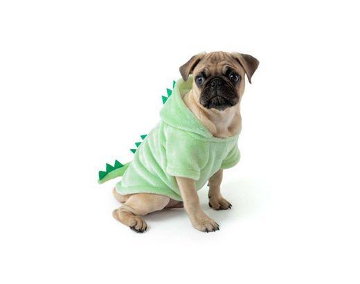 Disfraz de Dinosaurio color Verde para Mascota

