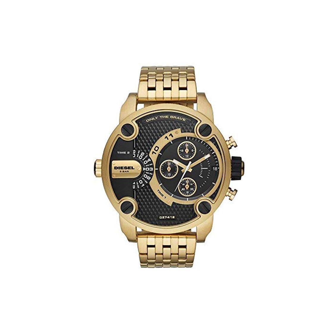 Fashion Diesel Reloj Analógico para Hombre de Cuarzo con Correa en Acero Inoxidable