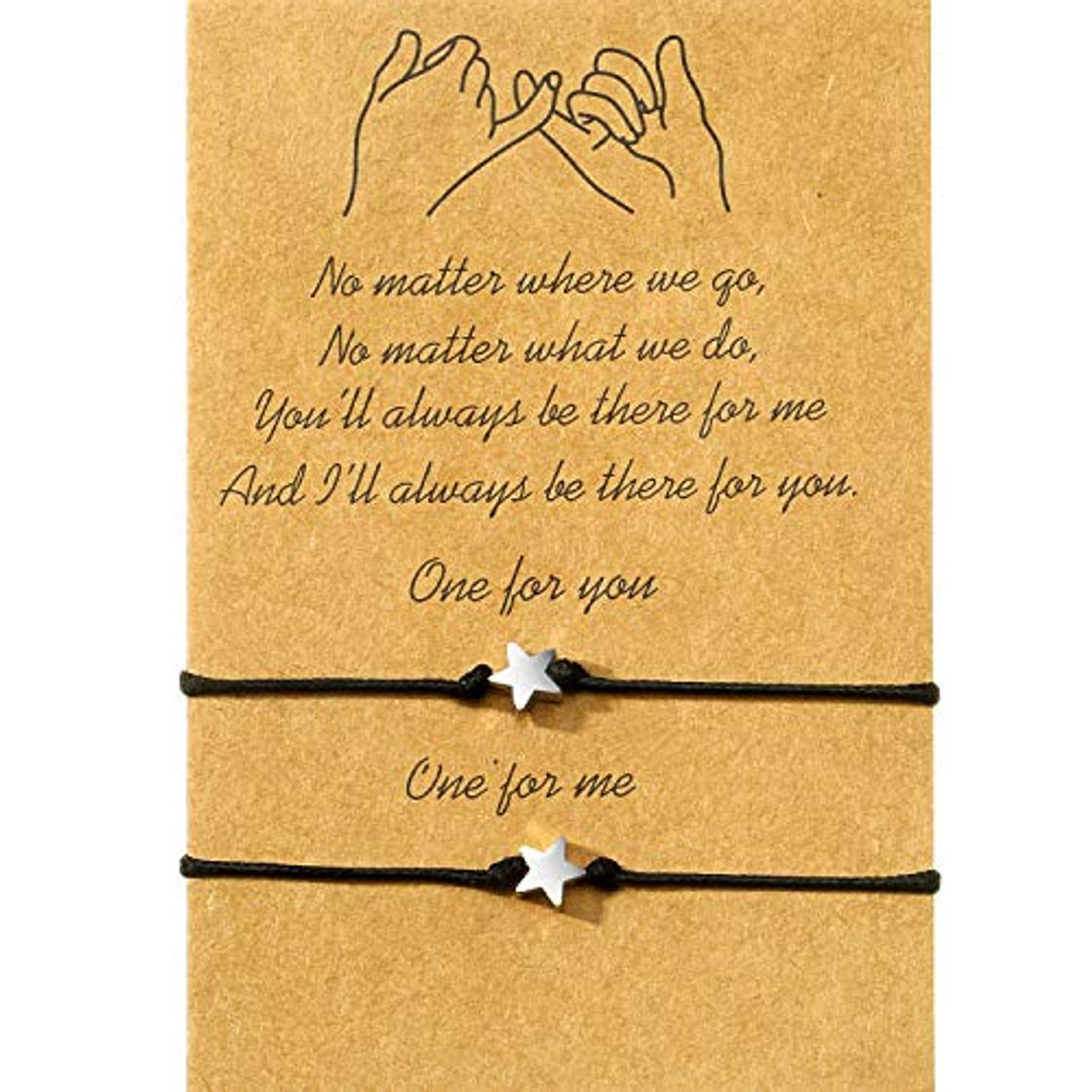 Moda WILLBOND Promise Friendship Bracelet for Friend Couple Family Girlfriend Boyfriend Women