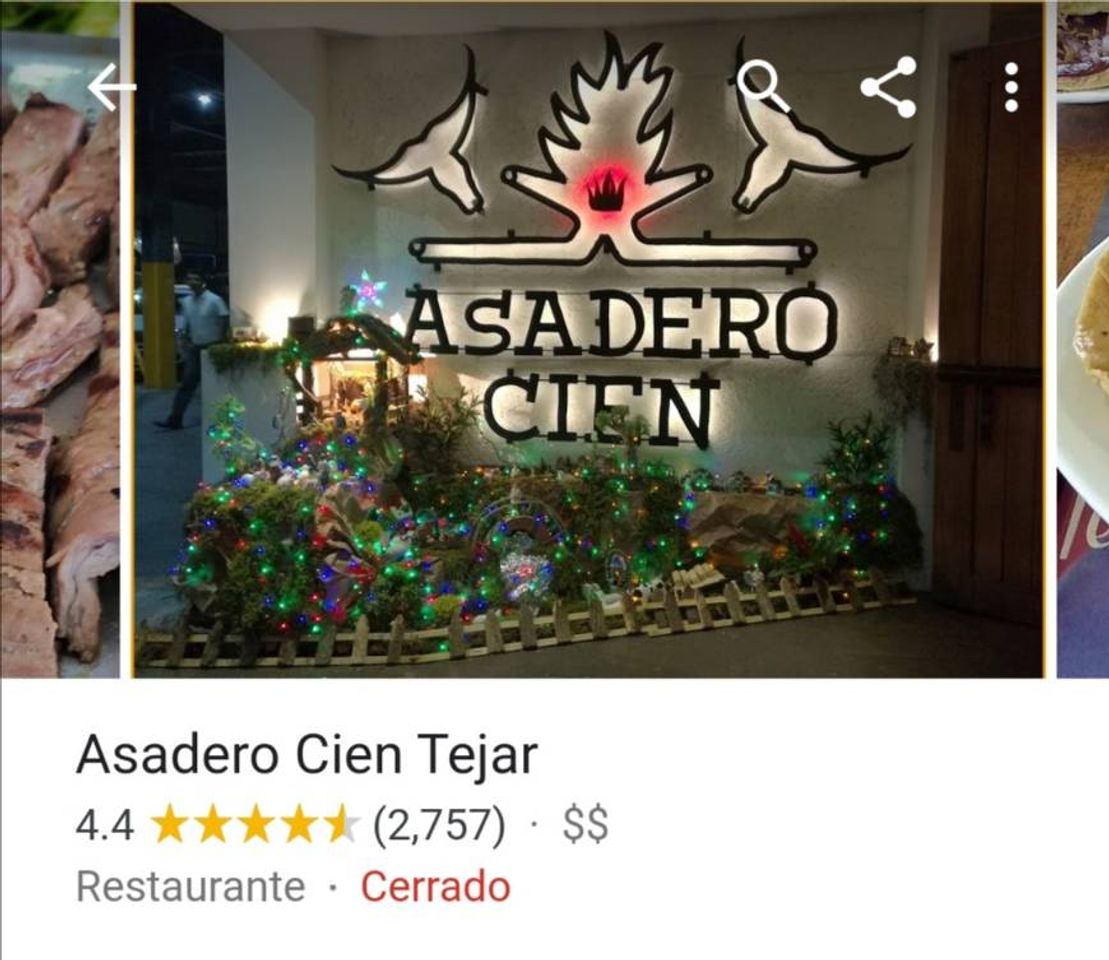 Restaurantes Asadero Cien - El Tejar