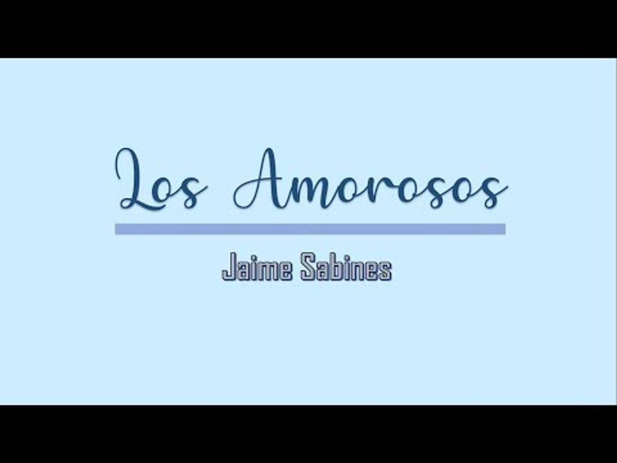 Fashion Jaime Sabines "LOS AMOROSOS" - YouTube