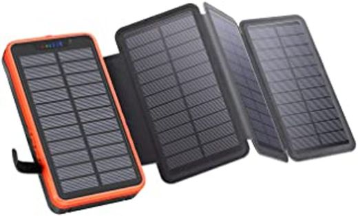 Cargador solar portátil a prueba de agua Elzle 26800mAh