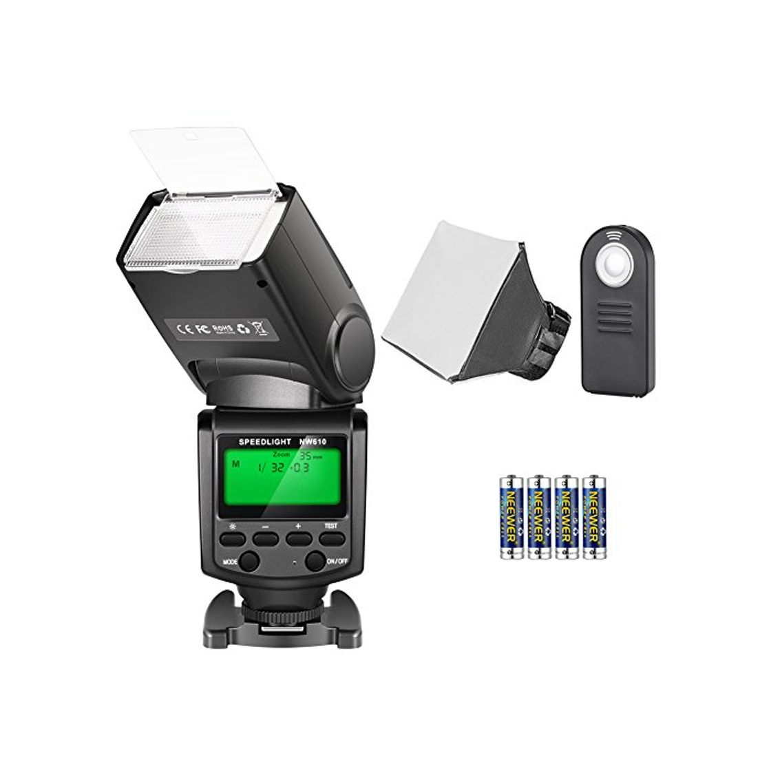 Product Neewer TT560 Speedlite Flash Kit para Canon Nikon Sony Pentax Cámara DSLR