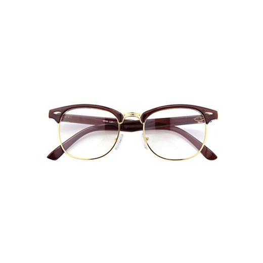 CGID CN56 Retro Anteojos Lente Claro Gafas Para Mujer y Hombre