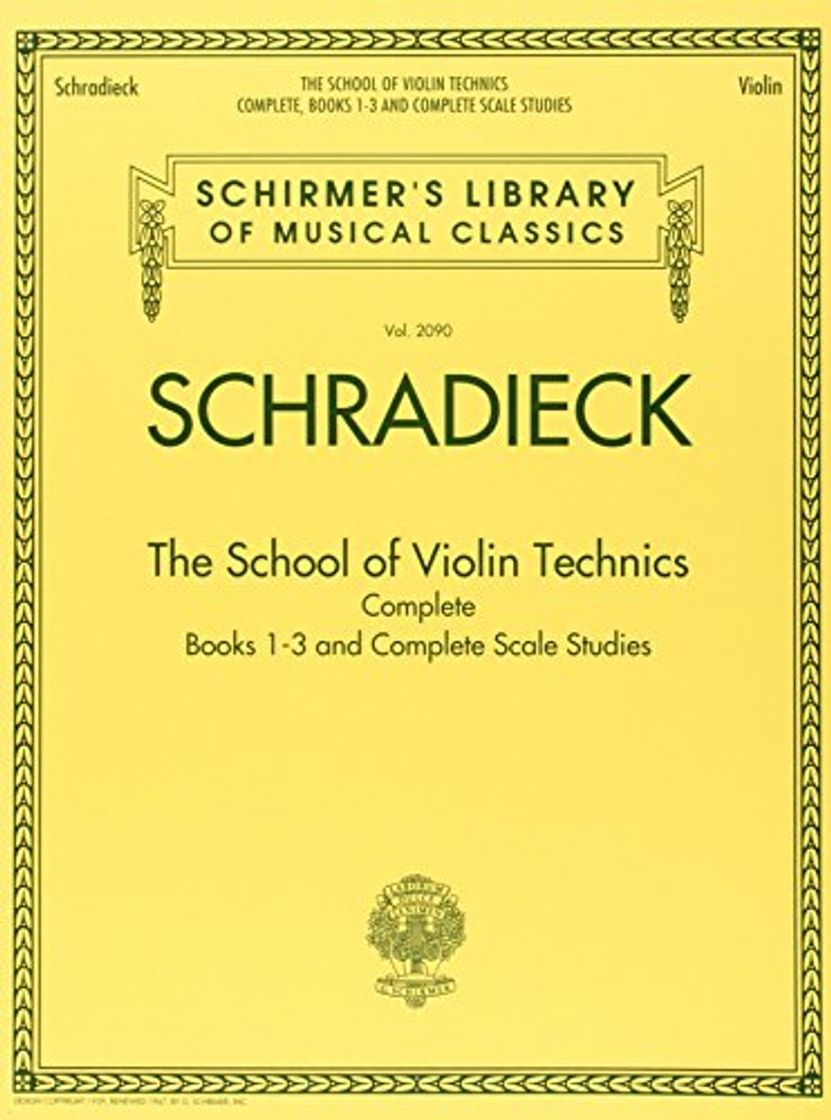 Books Henry Schradieck: The School of Violin Technics Complete