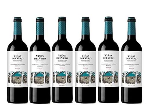 Viñas Del Vero Tinto Cabernet-Merlot - Vino D.O. Somontano - 6 Paquetes