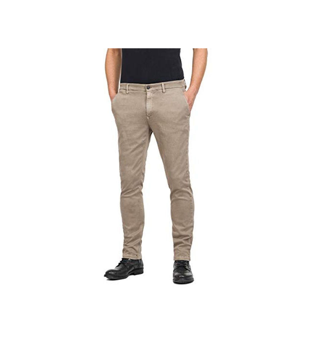 Moda REPLAY Zeumar Vaqueros Slim, Beige