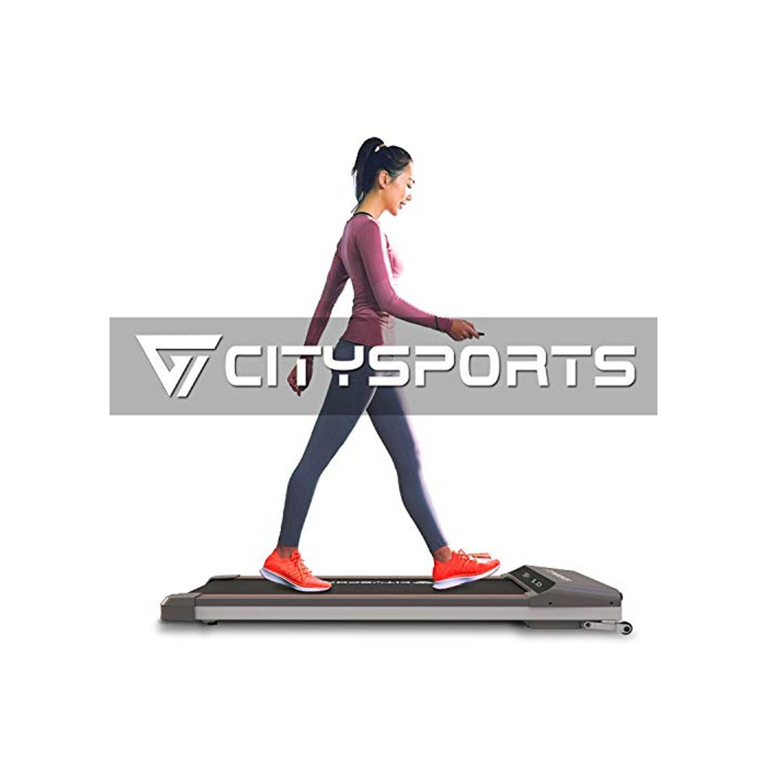 Product CITYSPORTS Cinta de Correr Caminar Eléctrica Caminadora Plegable Debajo del Escritorio, Cinta