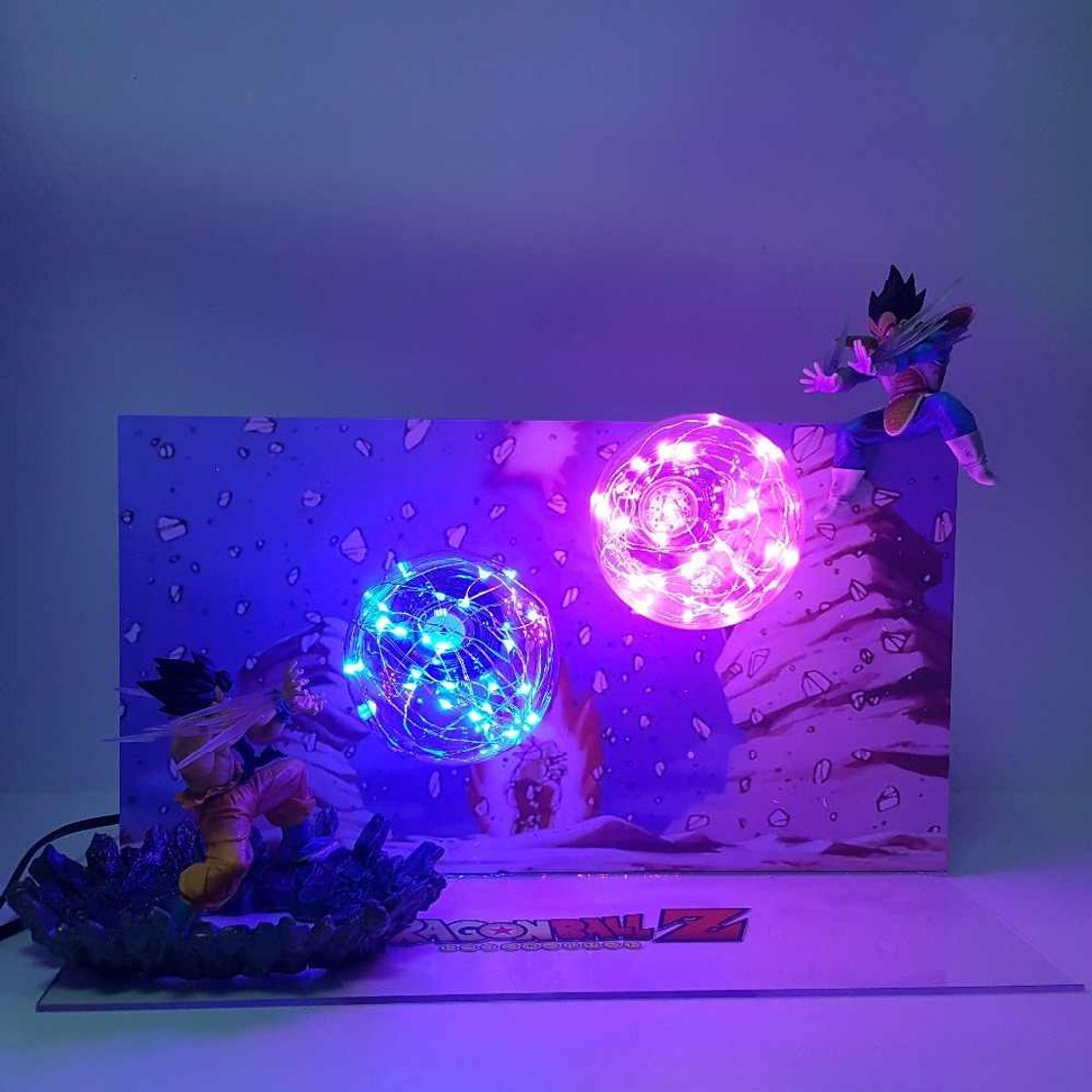 Productos Dragon Ball Super Lámpara Goku Vegeta Kamehameha Galick PISTOLA Lamparas Dragon Ball Z Goku Super Saiyan DBZ Led Luces de la noche Lámpara de escritorio