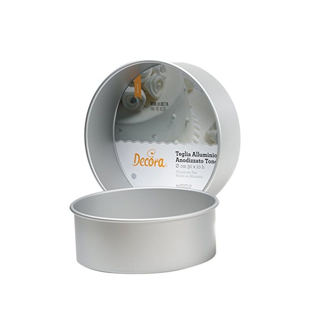 Social DECORA 0062613 Molde PROFESSIONALE Aluminio ANODIZADO Circular Ø CM 25 X 10