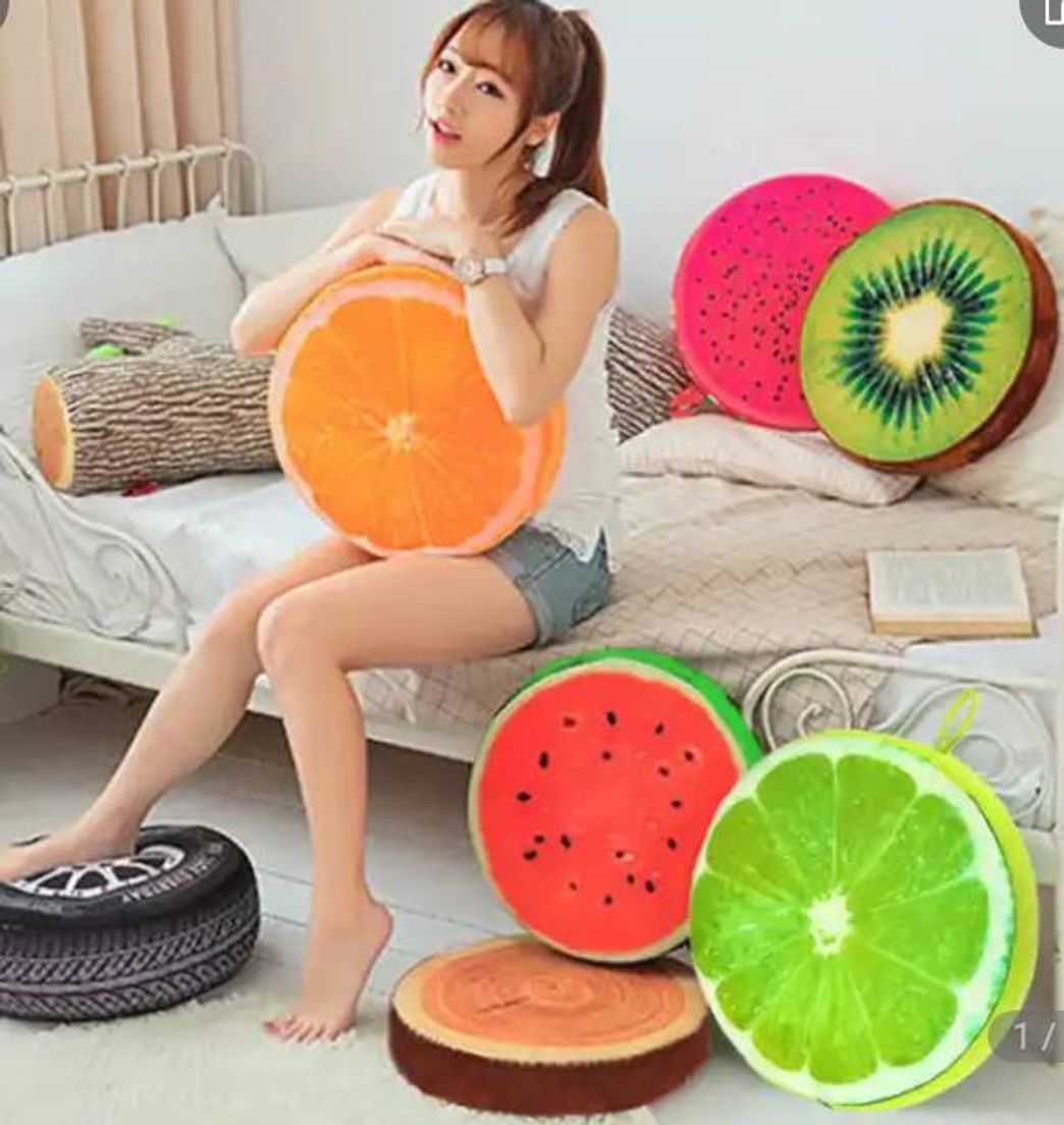 Products Creative 3D Fruit PP Cotton pillow Office Chair Back Cushions Sofa