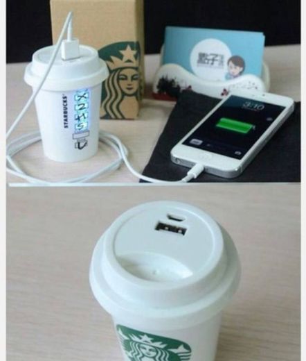 Cargador Starbucks Frapp Portable iPhone Charger 