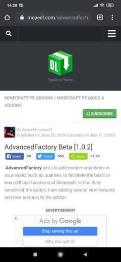 AdvancedFactory Beta [1.0.2] | Minecraft PE