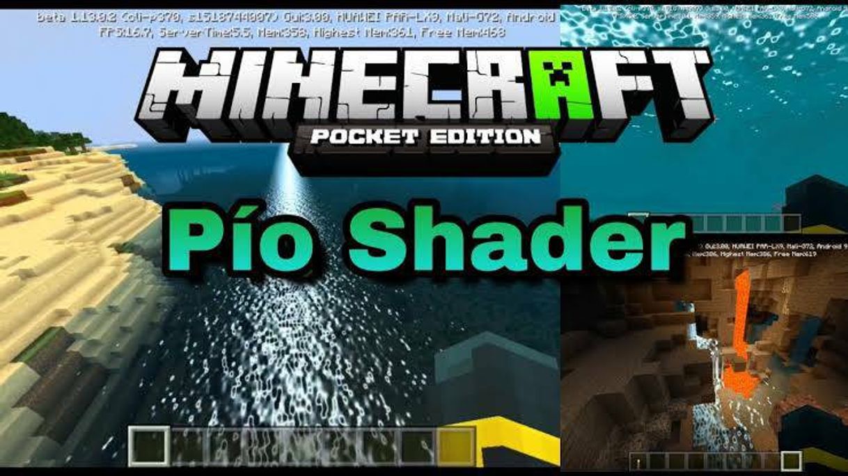 Videogames Pío shader para Minecraft PE