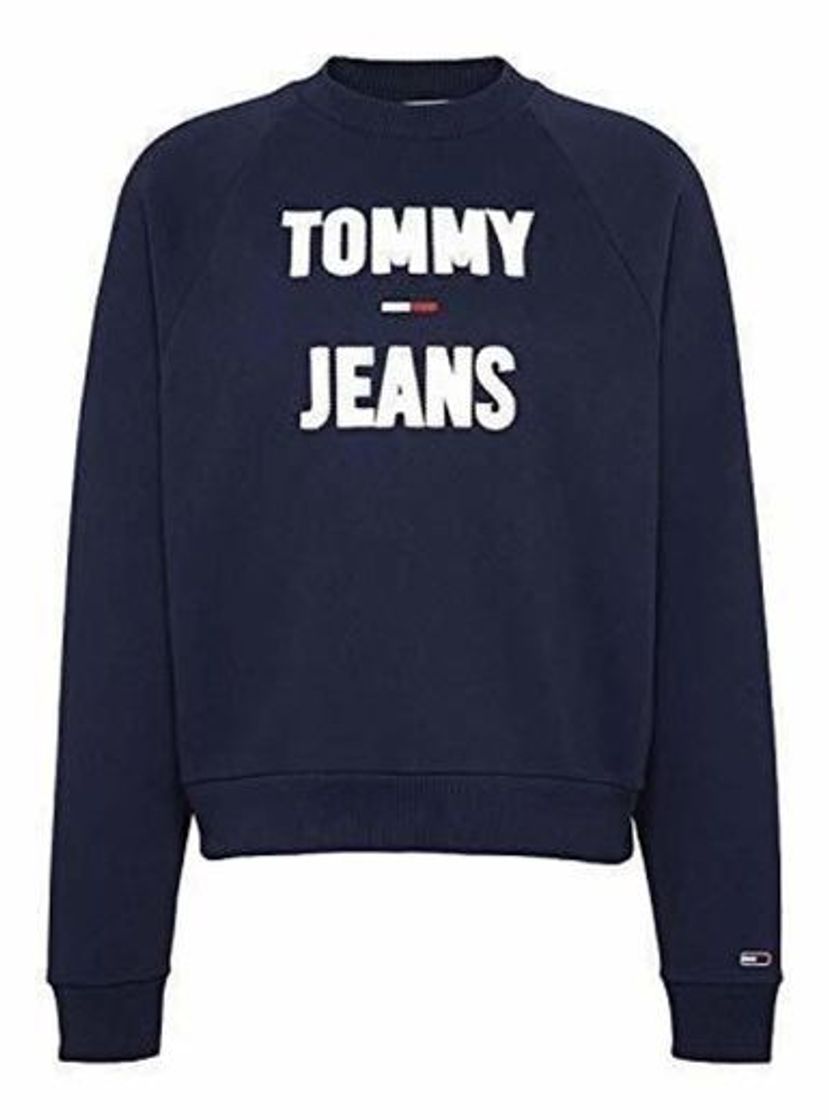 Product Tommy Jeans Sudadera Logo Raglan Marino Mujer S Azul