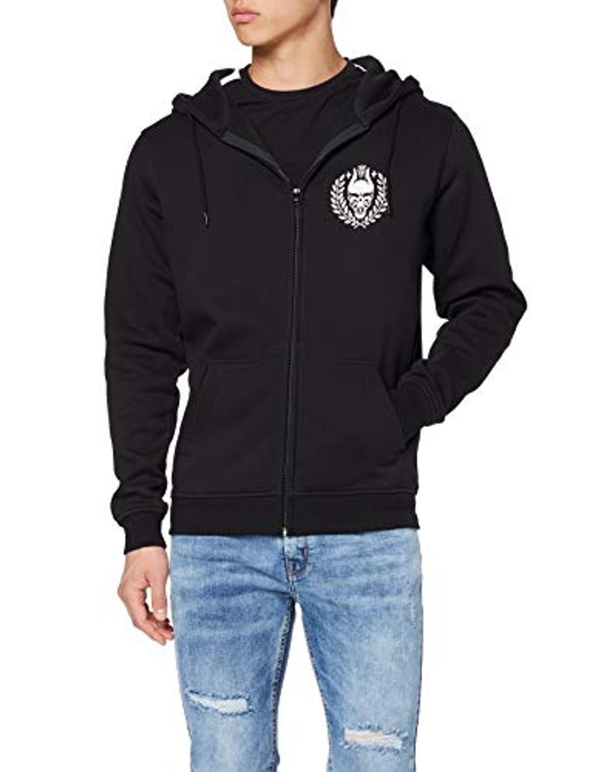 Moda MERCHCODE Trivium Oni Banner - Sudadera con Capucha y Cremallera para Hombre