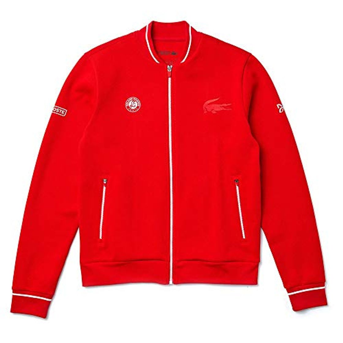 Fashion Lacoste Bomber Roja y Blanca para Hombre M