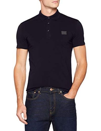 Antony Morato Polo Sport Slim con Placchetta, Azul